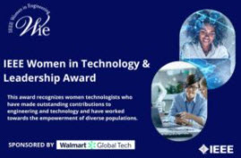  IEEE Women in Technology & Leadership Award Promo.