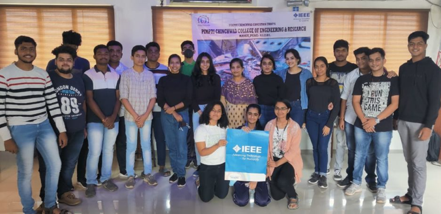 Group photo of students involved in the IEEE epoxy solar camp.