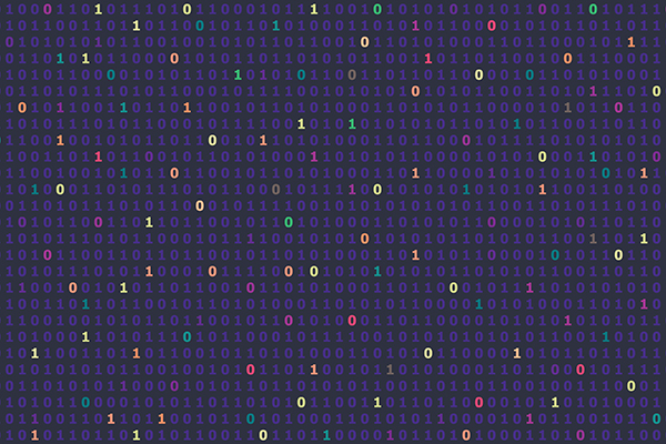 Computer binary code.