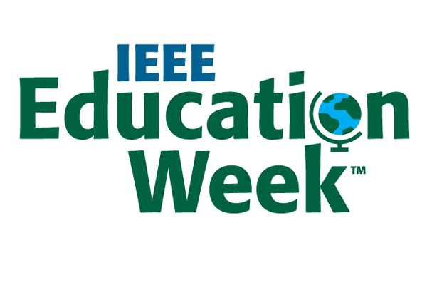 IEEE Education Week logo. The “o” in education is a globe.